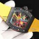 replica richard mille RM 68-01 Tourbillon Cyril Kongo Watch black ceramic case yellow strap  (8)_th.jpg